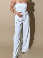 Load image into Gallery viewer, White Textured Trousers